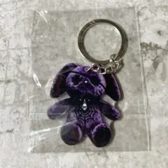 地雷系 うさぎ アクリルキーホルダー パープル