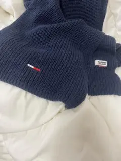 TOMMY JEANS ニットマフラー ネイビーのサムネイル