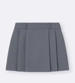 グレー プリーツスカート