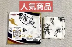 【人気商品】kenema小風呂敷 鳥獣戯画 野球 ハンカチのおまけつき