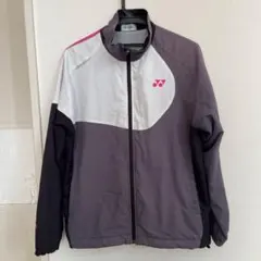 YONEX ジップアップジャケット Sサイズ グレー/ブラック/ピンク
