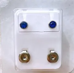 医療用ファーストピアス サファイヤ ラウンド(top4mm)