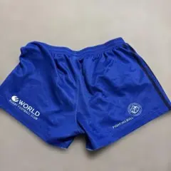 ラグビー パンツ WORLD RUGBY FOOTBALL CLUB青Mサイズ