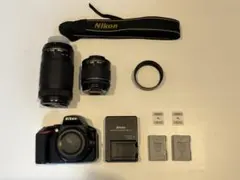 NikonD5600 デジタル一眼レフ ダブルズームキット+単焦点レンズ35mm
