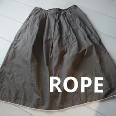 Rope Picnic ドット柄フレアスカート 36