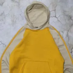 90s OLD UNIQLO 紺タグ　パーカー　ラグラン　ツートンカラー　短丈