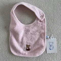 familiar ピンク スタイ クマ刺繍