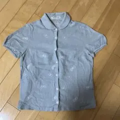 ミナペルホネン 半袖ブラウス ネイビー choucho 38サイズ - メルカリ