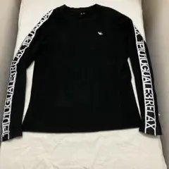 1PIU1UGUALE3 RELAX ロンＴ　バックプリント　ブラック 黒　L