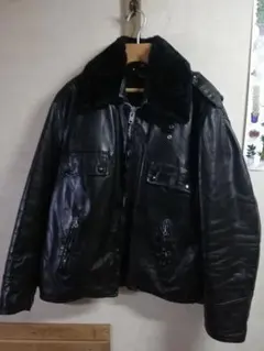 70s ポリスマンジャケット　talon ビンテージ　レザージャケット