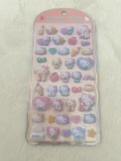 ハローキティ Sanrio コットンパフィーシール正規品クラックス