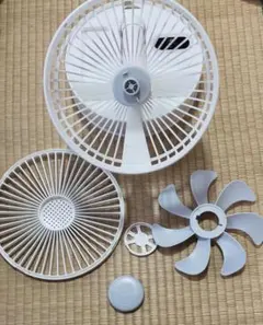 折りたたみ扇風機 コードレス USB充電式 リモコン付 伸縮式 自動首振りのサムネイル