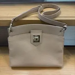 フルラ FURLA ショルダーバッグ レザー ベージュ 斜め掛け グレージュ系