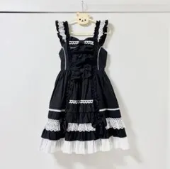 Angelic Pretty Sweetフリルジャンパースカート クロ