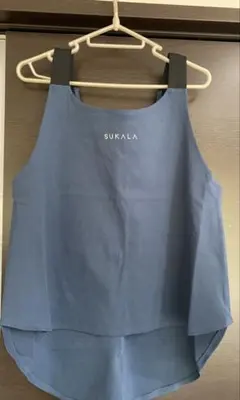 SUKALA ブルー Vネック ヨガウェア　 上下セット　Ｌサイズ