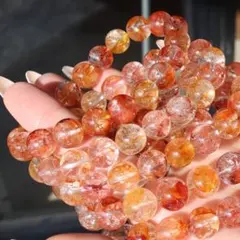 希少 高品質 錦鯉ライモナイトインクォーツ オーロラクォーツブレスレット 1巻