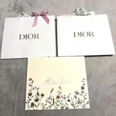 Dior ディオール　ショップ袋 3枚セット　ギフトラッピングのサムネイル