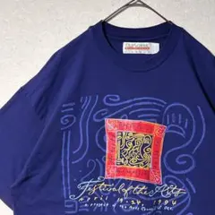 90s USA製 芸術祭 アートTシャツ XL ヴィンテージ シングルステッチ