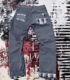 パンツ　スカル　y2k パンク　平成　お兄系　ギャル　グランジ　古着　00s