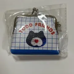 mojojojo がま口ポーチ　ブルー　青　ねこ　新品未開封