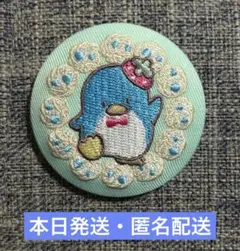 サンリオキャラクターズ 刺繍缶バッジ タキシードサム