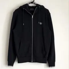 FRED PERRY ジップアップパーカー　M 黒　ブラック