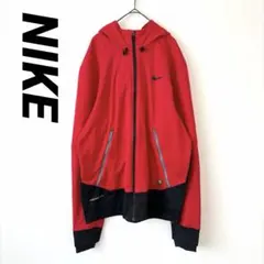 NIKE ナイキ パーカー アウター ジャケット スポーツ 赤 黒 フリース