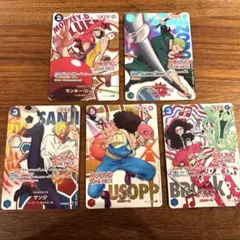 ラウンドワン ワンピースカード サンジ フランキー ブルック