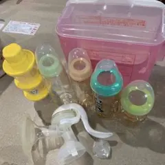 哺乳瓶   マグマグ  おしゃぶり  搾乳器  哺乳瓶除菌ケース  セット