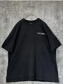 MASTER NUMBER フェイクロゴTシャツ 黒 ビッグシルエット 韓国製