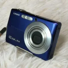 CASIO EXILIM EX-ZR200 ブルー オールドコンデジ - メルカリ