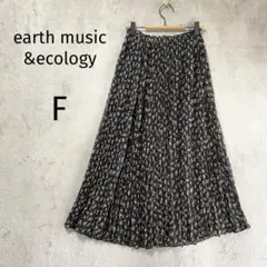 アースミュージック../ロングフレアスカート/F/プリーツ ウエストゴム 花柄