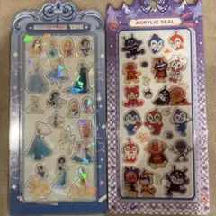 プリンセス　アンパンマン　アクリルシール　ディズニー