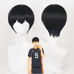 【2点セット】ハイキュー 影山飛雄 コスプレ ウィッグ♪かつら アニメ バレー