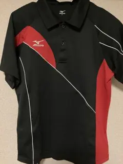 Mizuno ゲームシャツ　Sサイズ ブラック/レッド　ユニセックス