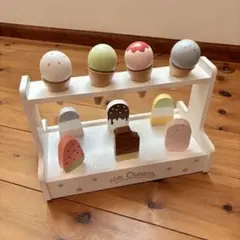 nunukids 木製　アイスクリーム屋さん　パステルカラー