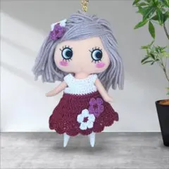 ハンドメイド ぬいぐるみ用ドレスとヘアクリップセット ハッピードールのサムネイル