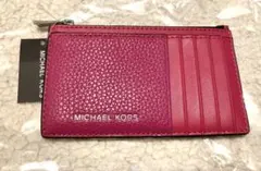 新品　マイケルコース　レザー　カードケース　コインケース　マルチケース　スリム