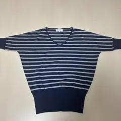 Ropé Picnic ストライプ五分袖ニット 38