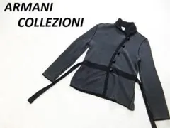高級　アルマーニコレッツォーニ　ニット　ジャケット　カーディガン　グレー系　１０