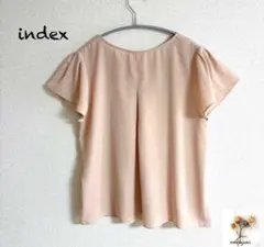 美品　index 2way カットソー　柔らかオレンジピンク　フレアスリーブのサムネイル