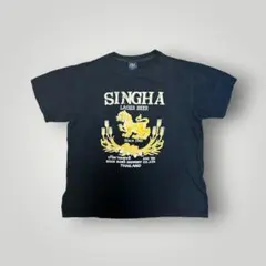 【美品】シンハー SINGHA LAGER BEER Tシャツ ブラック L
