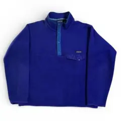 90s ジャマイカ製 パタゴニア シンチラ スナップT フリース ブルー L