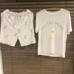 GELATO PIQUE 犬プリント パジャマセット