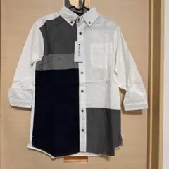 THE SHOP TK 七分袖 クレイジーパターン シャツ