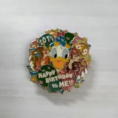 【即購入可◎】ドナルドダック バースデー ピンバッジ 2019