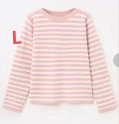 しまむら tal.by yumi. ヘビロテニット ボーダープルオーバー L