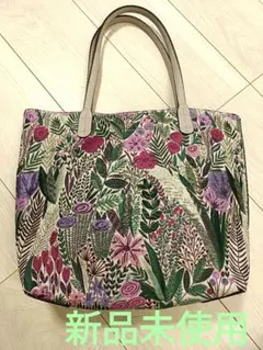 新品未使用花柄リバーシブルトートバッグ