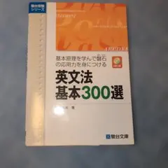 英文法基本300選 基本原理を学んで磐石の応用力を身につける