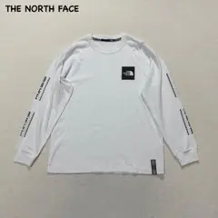 t2610 【ザノースフェイス】　ロングスリーブ　ボックスロゴ　長袖Tシャツ　白